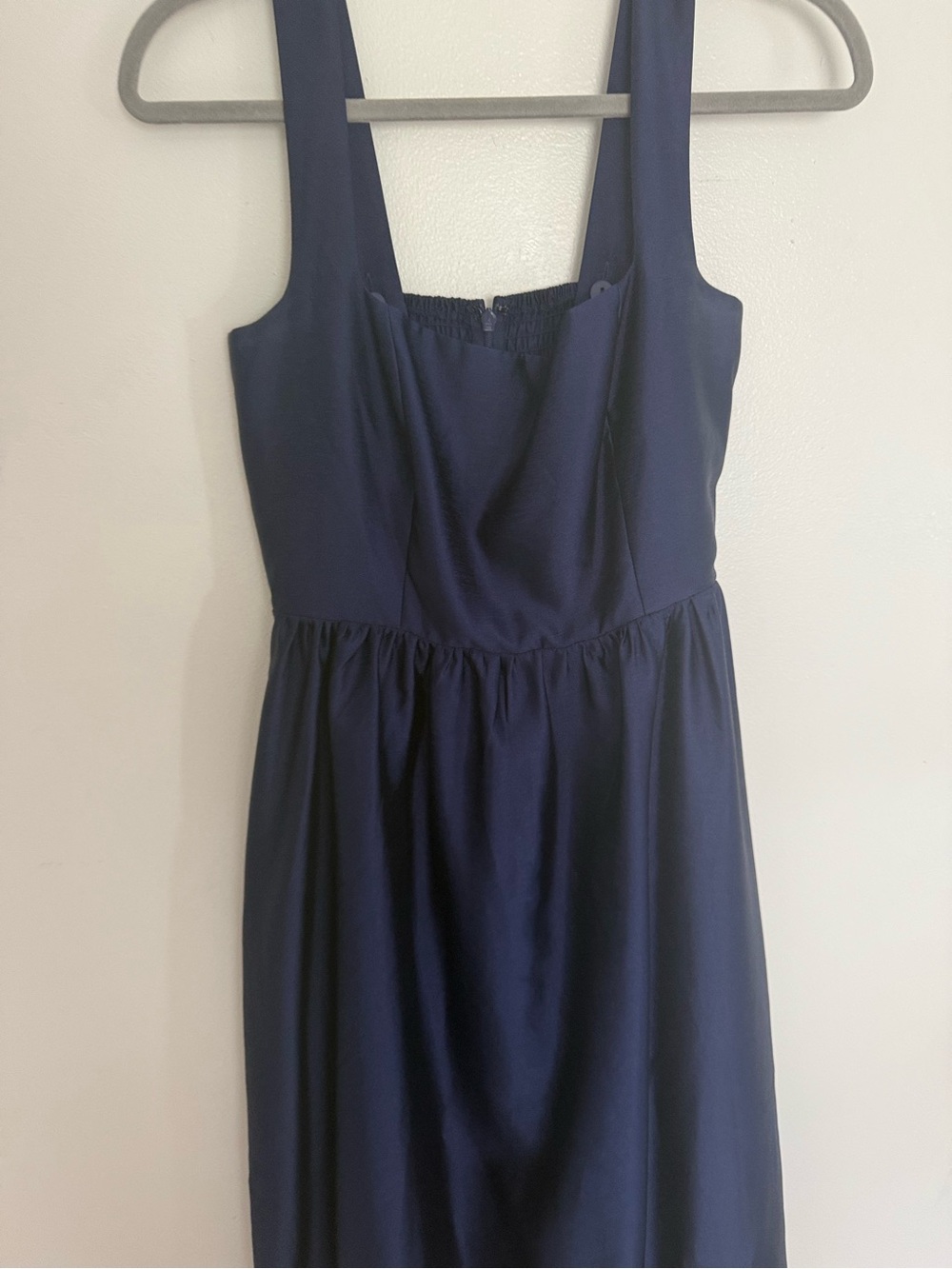 Tuckernuck Dress Esme Dupioni Midi in Satin Navy Blue - Picture 7 of 7